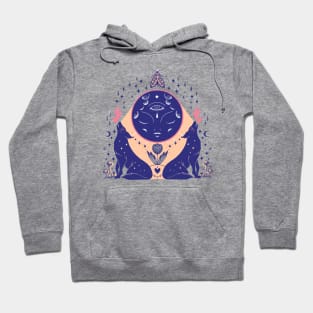 New moon and wolves Hoodie